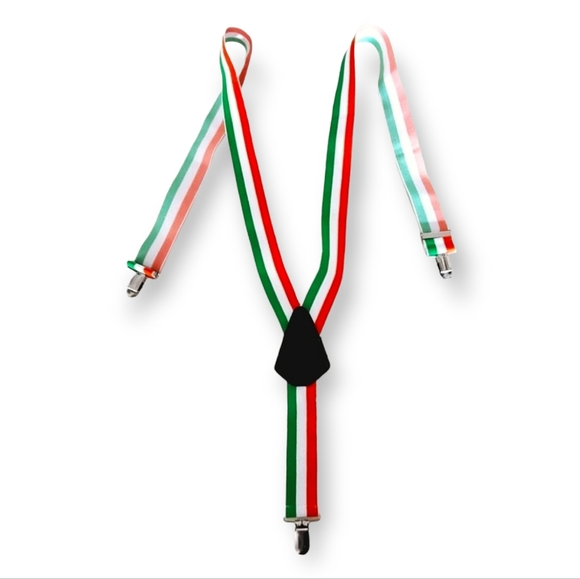 Striped suspenders, color: Flag of Italy - Picture 2 of 6